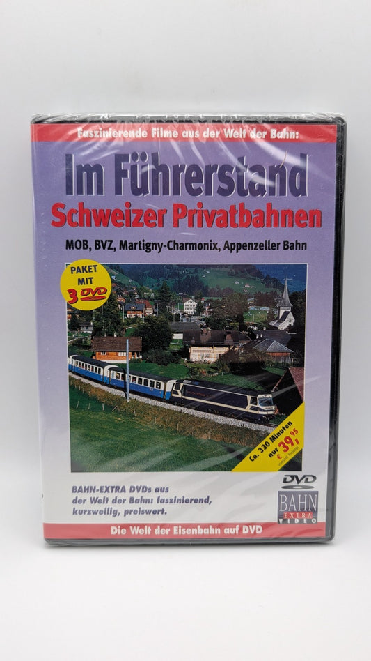 Im Führerstand - Schweizer Privatbahnen - MOB, BVZ - Bahn Extra Video - DVD NEU
