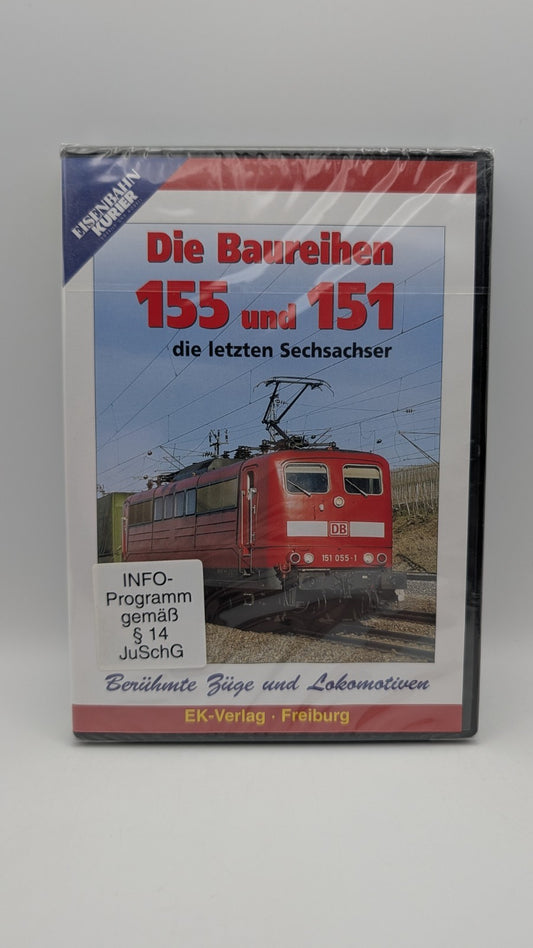 Eisenbahn Kurier - Die Baureihe 155 und 151 die letzten Sechsachser - DVD Neu