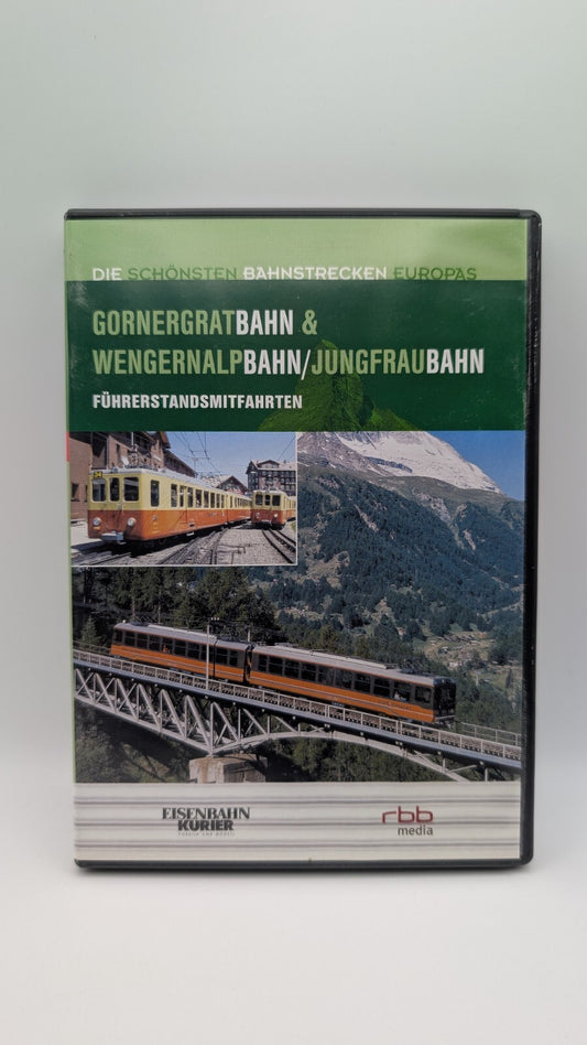 Eisenbahn Kurier - Gornergrat Wengernalp Jungfrau - Führerstandsmitfahrten - DVD