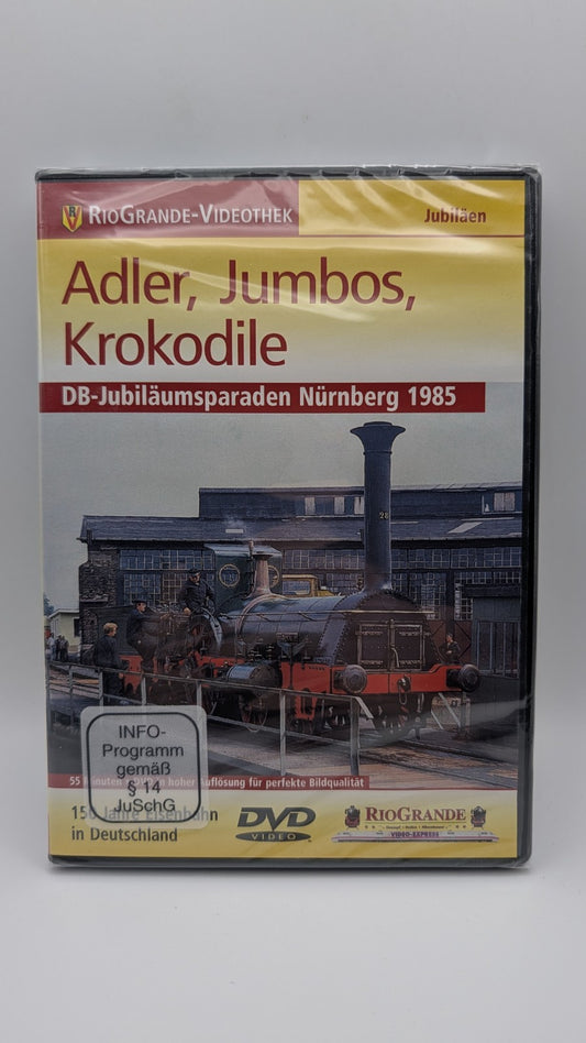 Rio Grande - Adler, Jumbos, Krokodile - DB-Jubiläumsparade - Eisenbahn DVD NEU