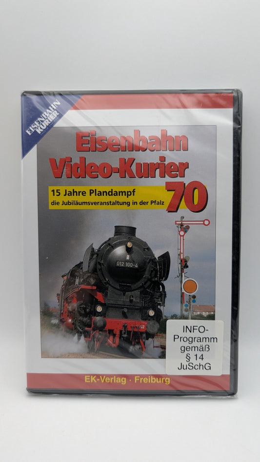 Eisenbahn Video Kurier 70 - 15 Jahre Plandampf Jubiläumsveranstaltung - DVD NEU