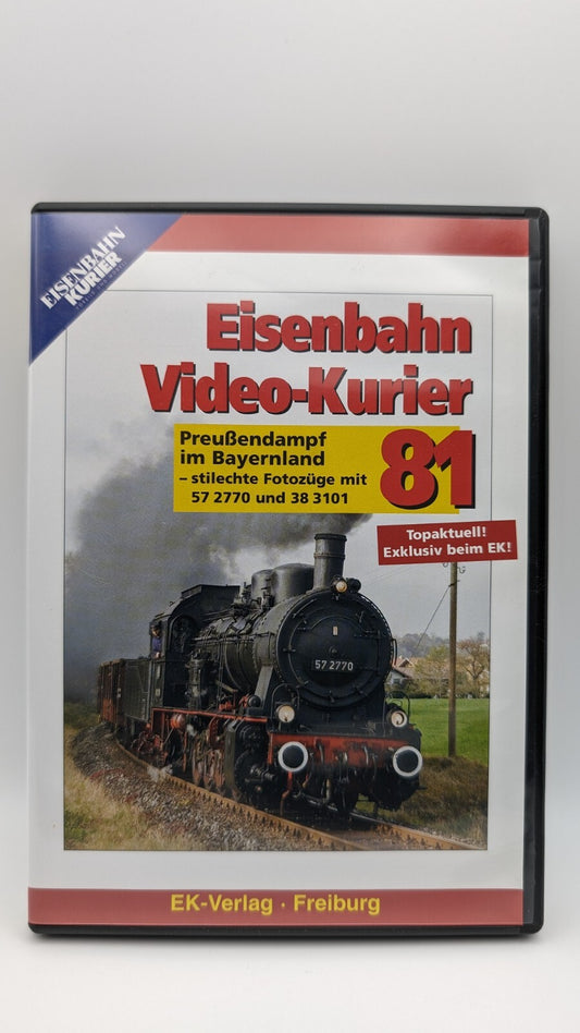 Eisenbahn Video Kurier 81 - Preußendampf im Bayernland - 57 2770 - 38 3101 - DVD