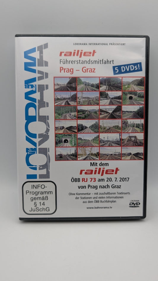 Lokorama - Führerstandsmitfahrt - Mit dem railjet von Graz nach Prag RJ 73 - DVD