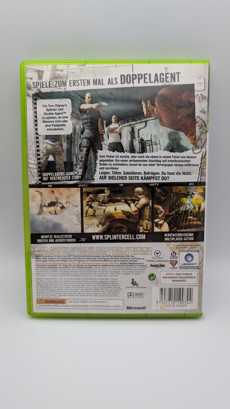 Tom Clancy's Splinter Cell Double Agent Blacklist Conviction - Xbox 360