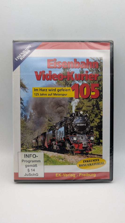 Eisenbahn Video Kurier 105 - Im Harz wird gefeiert 125 Jahre Meterspur - DVD NEU