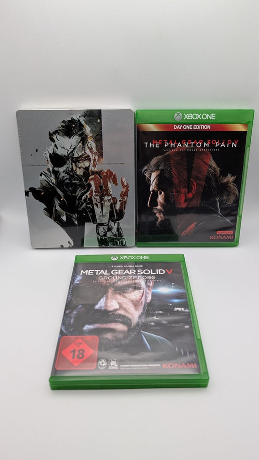 Metal Gear Solid V Phantom Pain + Steelbook + Ground Zeroes - Microsoft Xbox One