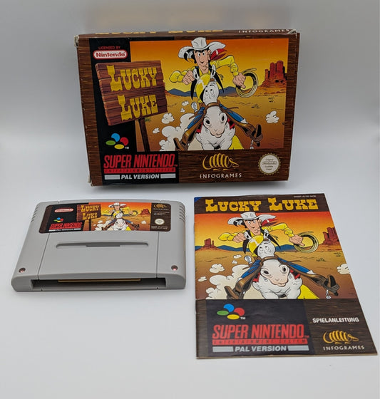 Lucky Luke - OVP - Modul - Anleitung - Super Nintendo SNES