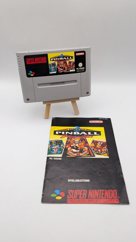 Super Pinball Behind the Mask - Modul - Anleitung - Super Nintendo SNES