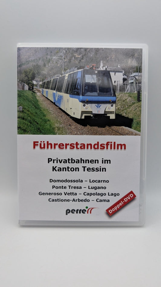 Führerstandsfilm - Privatbahnen im Kanton Tessin - Perren DVD Eisenbahn