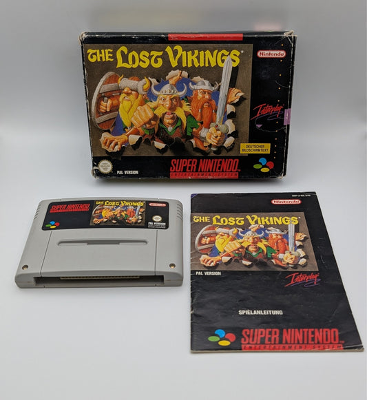 The Lost Vikings - OVP - Modul - Anleitung - Super Nintendo SNES