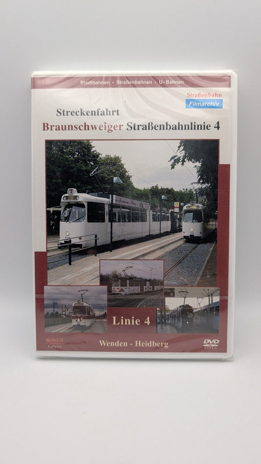 Streckenfahrt Braunschweiger Straßenbahnlinie 4 - Filmarchiv DVD