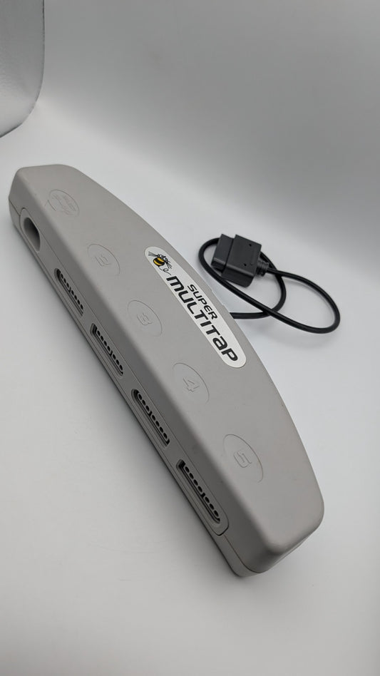 Super Multitap Hudson Soft 2-5 Player Multiplayer Adapter - Super Nintendo SNES