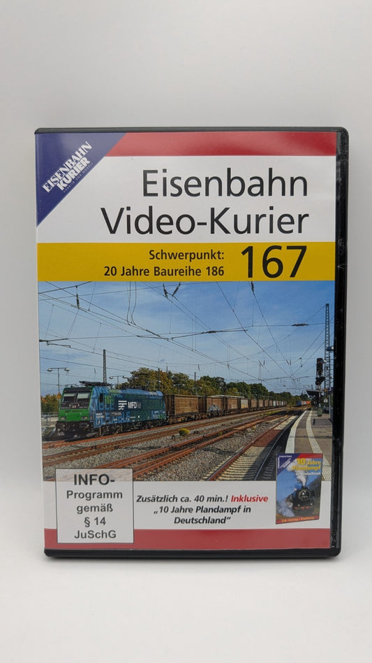 Eisenbahn Video Kurier 167 - Schwerpunkt 20 Jahre Baureihe 186 - DVD