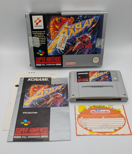 Axelay - OVP - Modul - Anleitung - Super Nintendo SNES