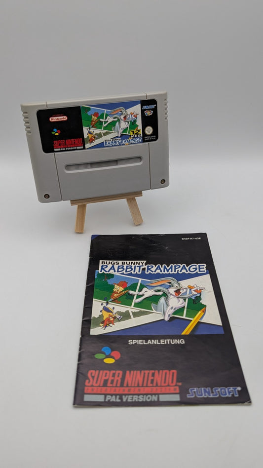 Bugs Bunny Rabbit Rampage - Modul - Anleitung - Super Nintendo SNES