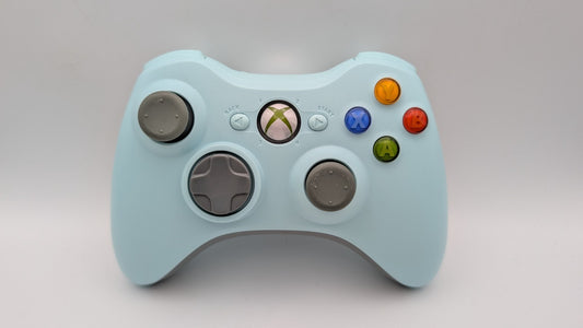 Original Xbox 360 Wireless Controller Hellblau Light Blue Special Edition