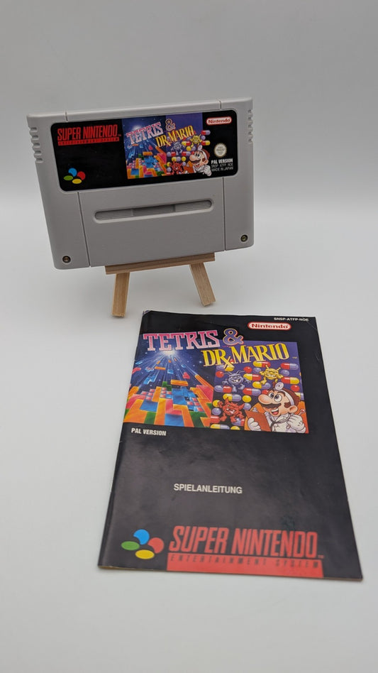 Tetris & Dr. Mario - Modul - Anleitung - Super Nintendo SNES 0126