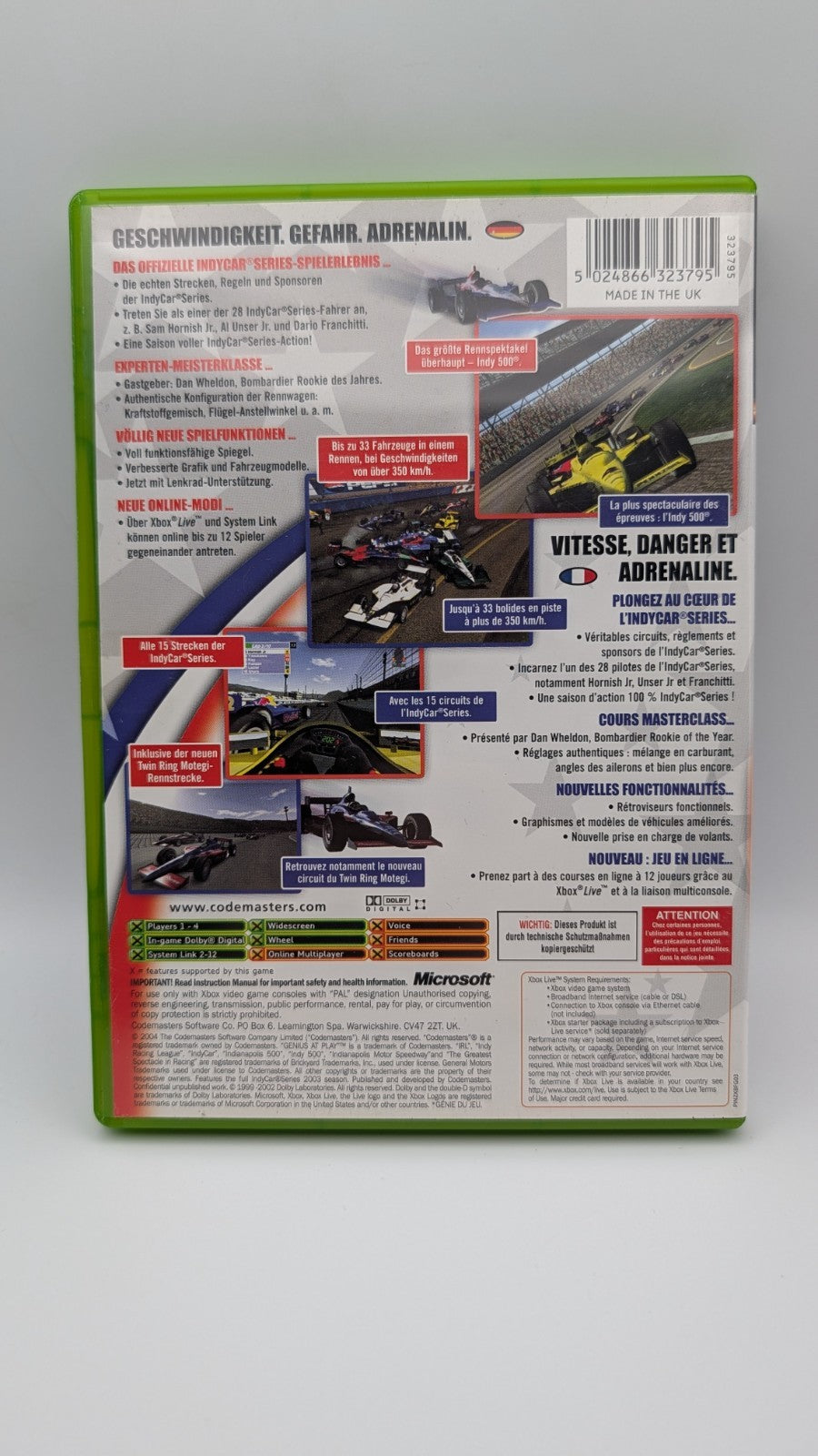 Indy Car Series 2005 - Microsoft Xbox Classic