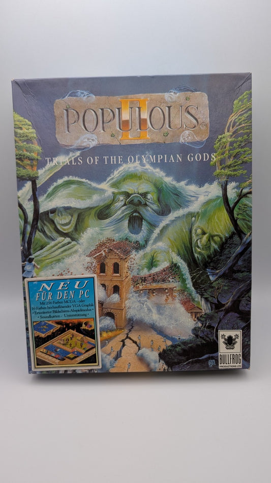 Populous II 2 Trials of the Olympian Gods - PC Floppy Disk Big Box