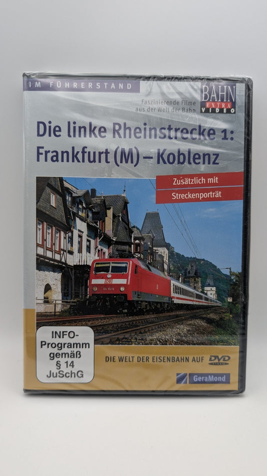 Die linke Rheinstrecke 1: Frankfurt (M) - Koblenz - Geramond Bahn Extra DVD Neu