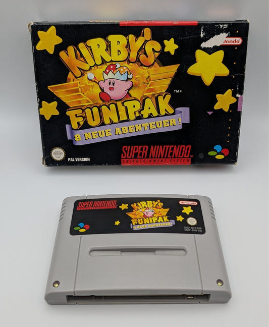 Kirby's Fun Pak - 8 neue Abenteuer - OVP - Modul - Super Nintendo SNES