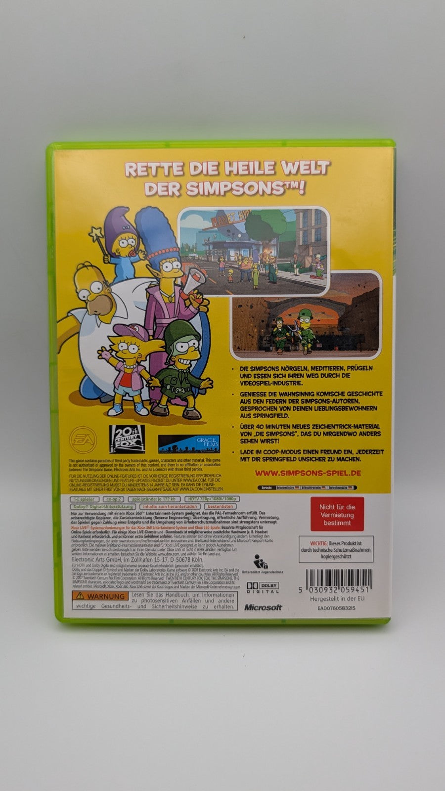 Die Simpsons das Spiel - Microsoft Xbox 360