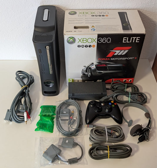 Xbox 360 Elite Konsole 120 GB OVP Forza Motorsport 3 Bundle Wireless Controller