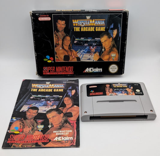 WWF Wrestlemania the Arcade Game - OVP - Super Nintendo SNES