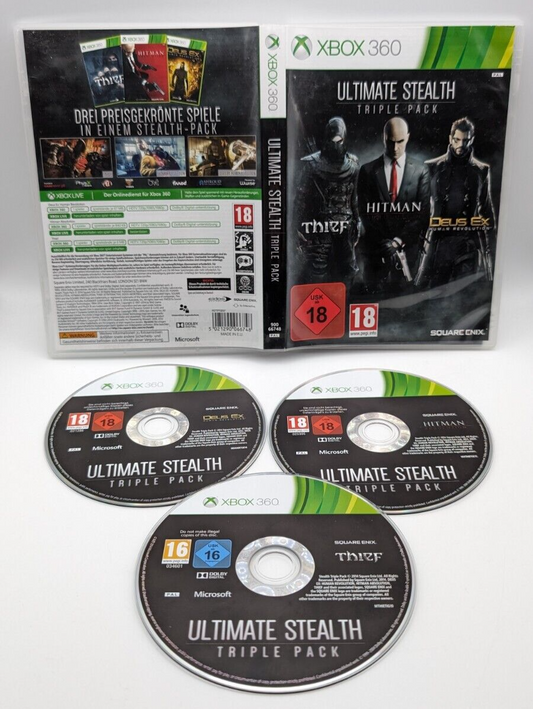 Ultimate Stealth Triple Pack - Hitman - Deus EX - Thief - Microsoft Xbox 360