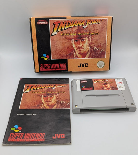 Indiana Jones Greatest Adventures - OVP - Modul Anleitung - Super Nintendo SNES