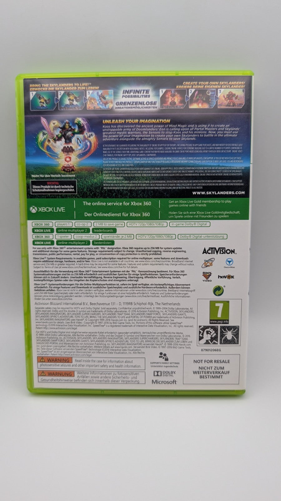 Skylanders Imaginators Trap Team Giants Swap Force Spyro's Adventure - Xbox 360