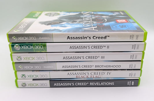 Assassin's Creed 1 2 3 Black Flag Brotherhood Revelations - Microsoft Xbox 360