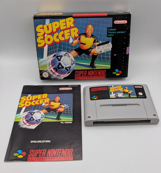 Super Soccer - OVP - Modul - Anleitung - Super Nintendo SNES