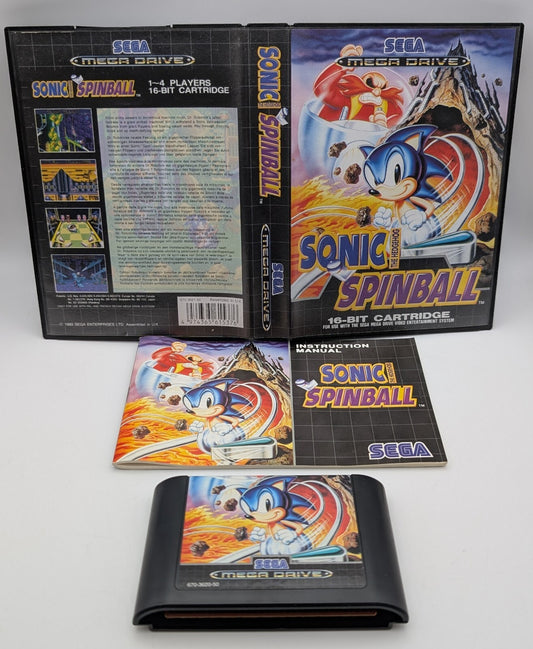 Sonic the Hedgehog Spinball - OVP - Modul - Anleitung - Sega Mega Drive