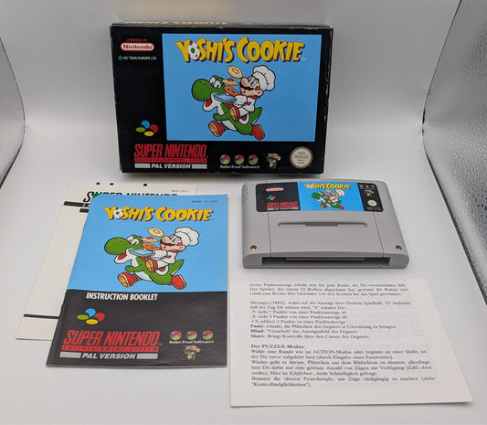 Yoshi's Cookie - OVP - Modul - Anleitung - Super Nintendo SNES