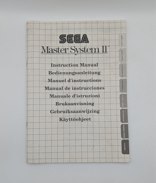 Sega Master System II 2 - Bedienungsanleitung - Instruction Manual