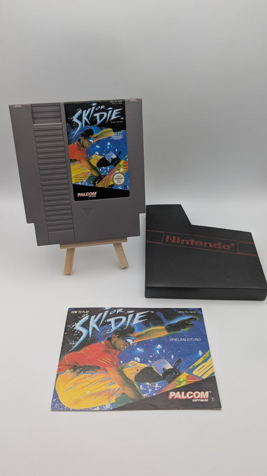 Ski or Die - Modul - Anleitung - NES Nintendo Entertainment System