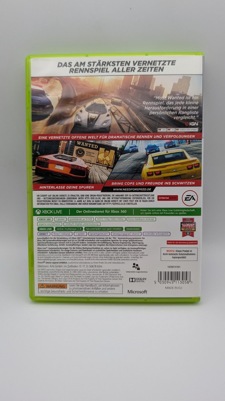 Need for Speed Most Wanted - Microsoft Xbox 360