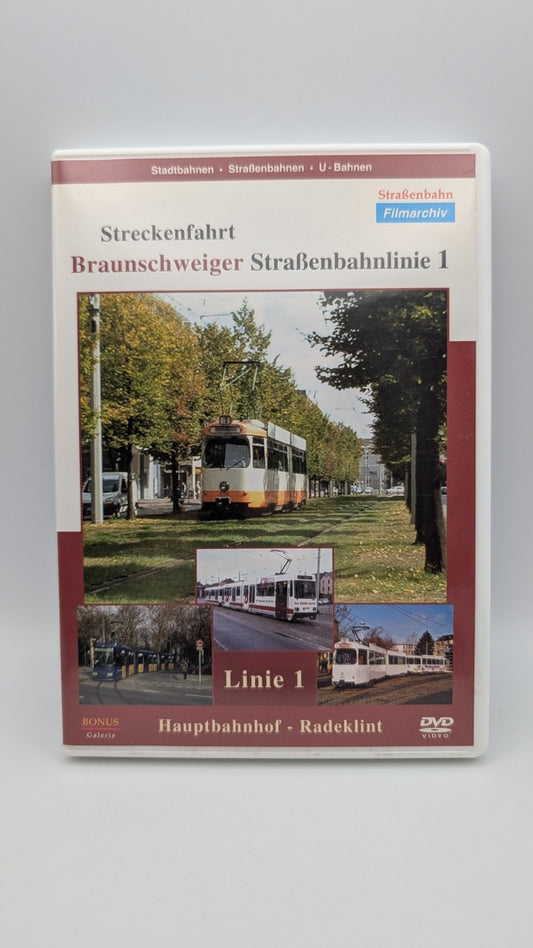 Streckenfahrt Braunschweiger Straßenbahnlinie 1 - Filmarchiv DVD
