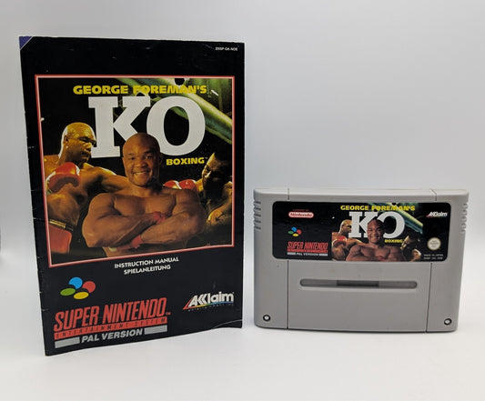 Georg Foreman's KO Boxing - Modul - Anleitung - Super Nintendo SNES