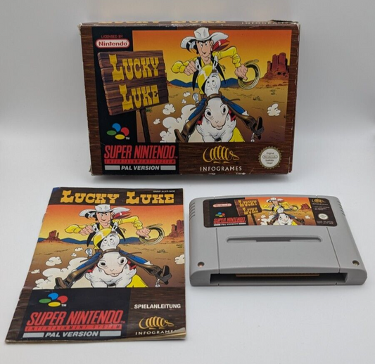 Lucky Luke - OVP - Modul - Anleitung - Super Nintendo SNES