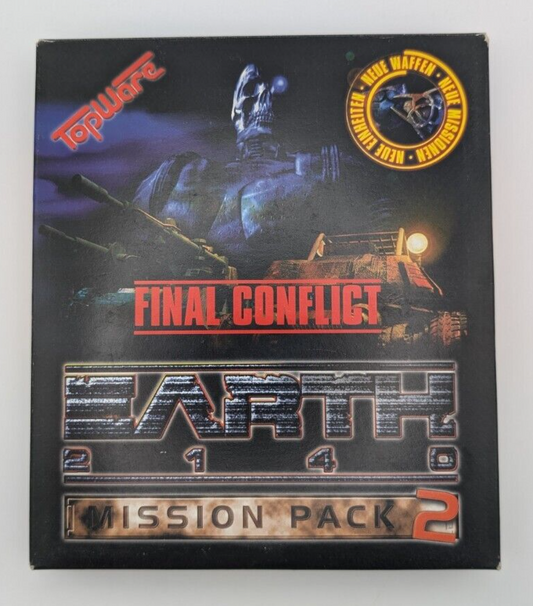 Earth 2140 + Mission Pack 1 + Mission Pack 2 Final Conflict - PC CD-ROM Big Box