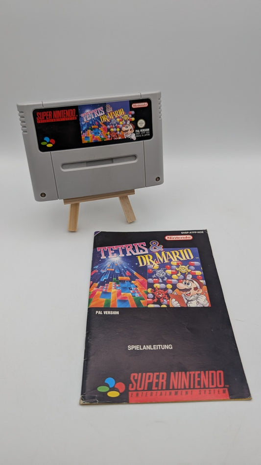Tetris & Dr. Mario - Modul - Anleitung - Super Nintendo SNES 0082