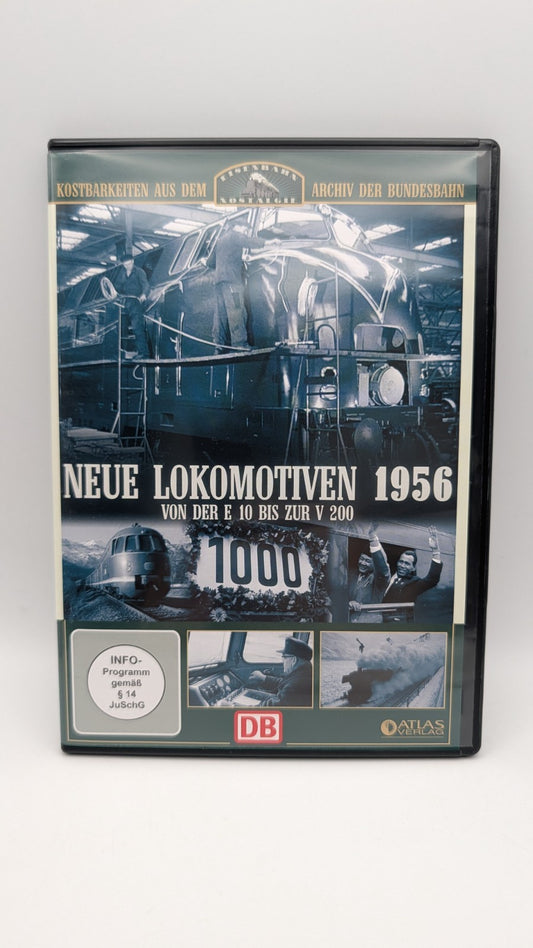 Eisenbahn Nostalgie - Neue Lokomotiven 1956 - E10 bis zur V200- Atlas Verlag DVD