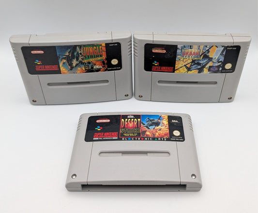 Jungle + Urban + Desert Strike - Modul - Super Nintendo SNES