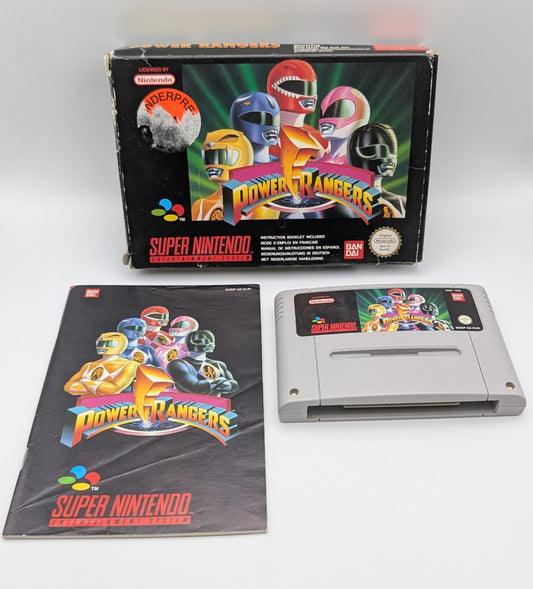 Power Rangers - OVP - Modul - Anleitung - Super Nintendo SNES