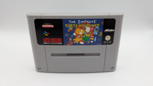 The Simpsons Bart's Nightmare - Modul - Super Nintendo SNES