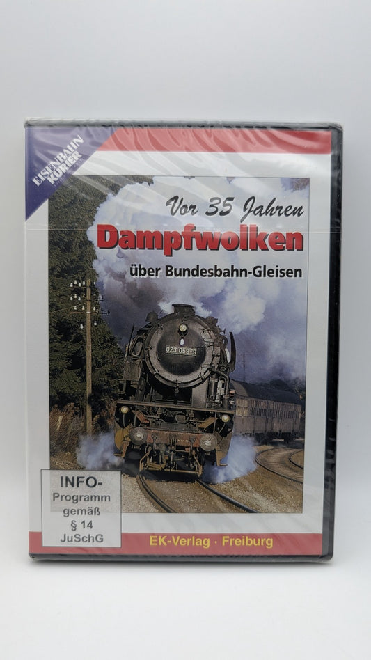 Eisenbahn Kurier - Vor 35 Jahren Dampfwolken über Bundesbahn-Gleisen - DVD Neu