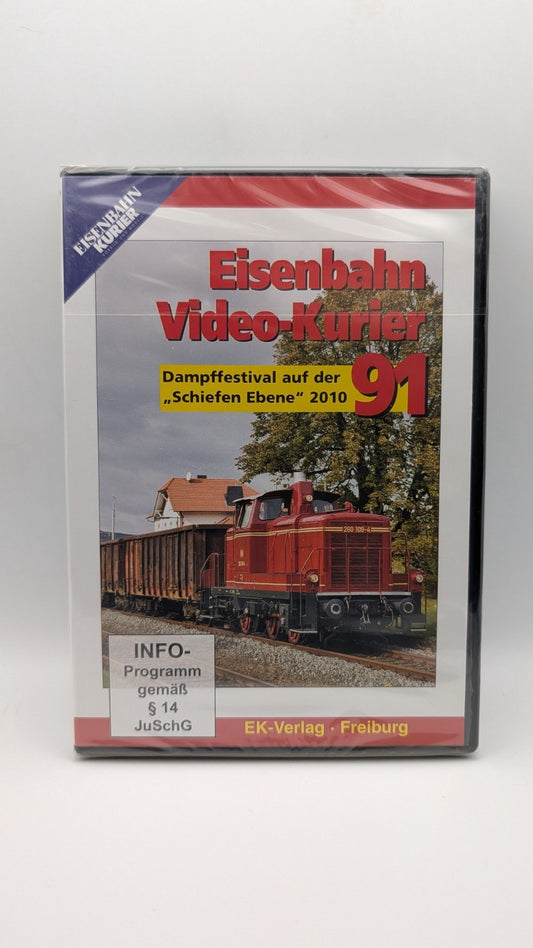 Eisenbahn Video Kurier 91 - Dampffestival Auf Der "Schiefen Ebene" 2010 DVD NEU