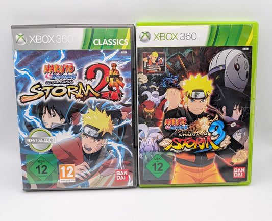 Naruto Shippuden Ultimate Ninja Storm 2 + 3 - Microsoft Xbox 360